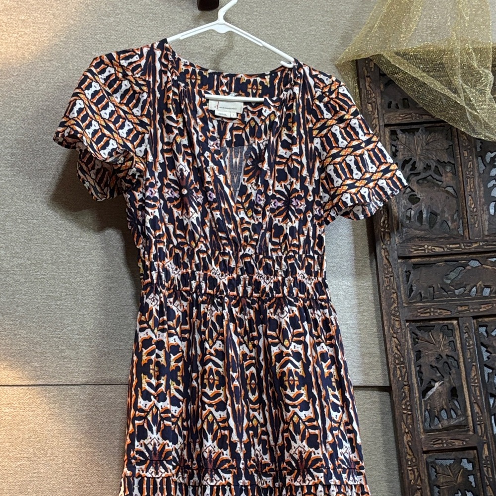 Anthropologie Multicolor Patterned Dress